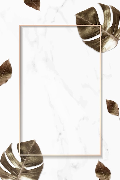 metallic gold leaves background