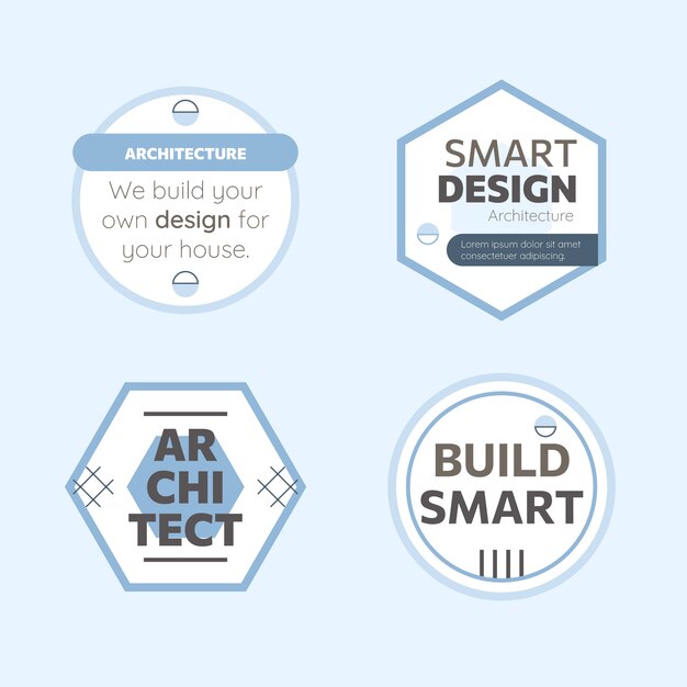 Minimal architecture project labels