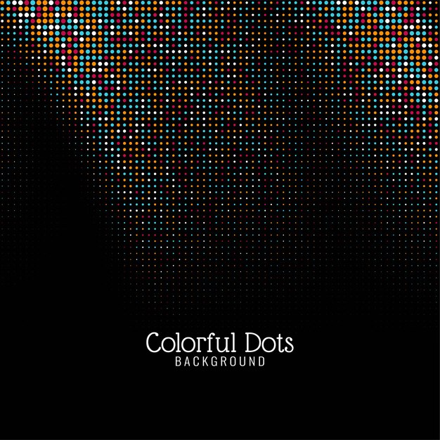 Modern colorful dots decorative background