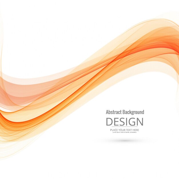 modern orange wave background