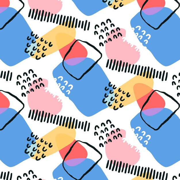 Organic flat abstract element pattern