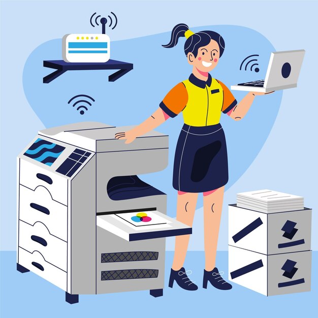 printing industry illustration