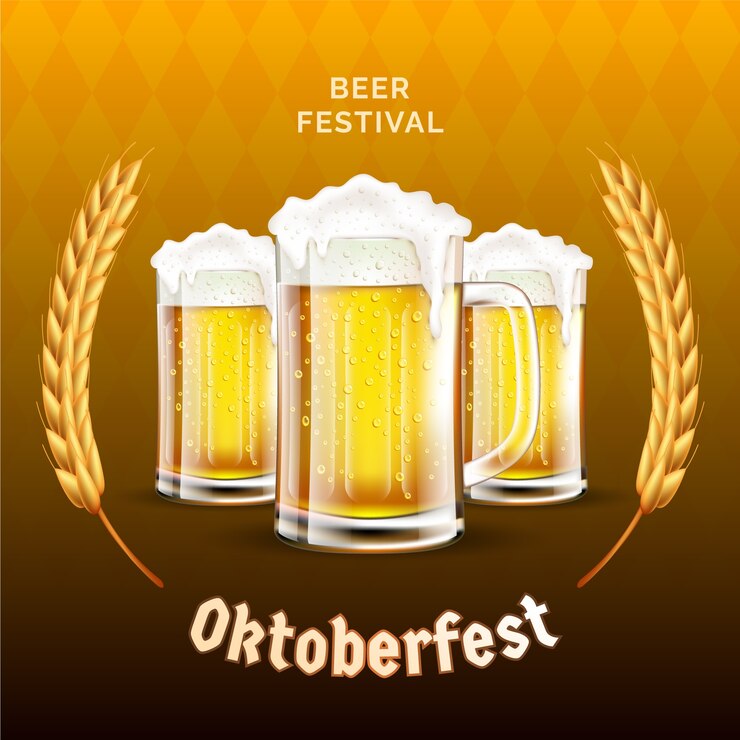 Ilmainen Vektori realistic illustration for oktoberfest beer festival celebration