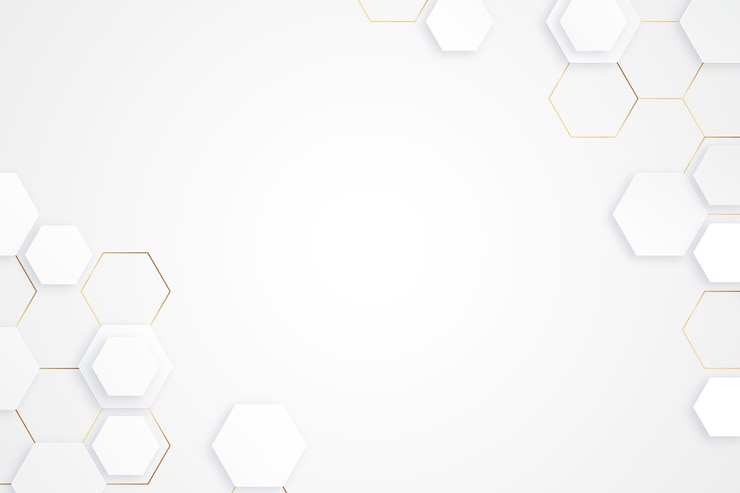 Ilmainen Vektori realistic white and golden geometric background