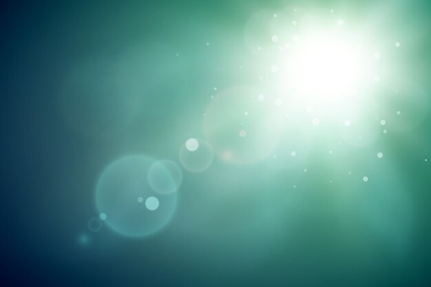 shiny abstract template with bright flash and light effects on blurred background