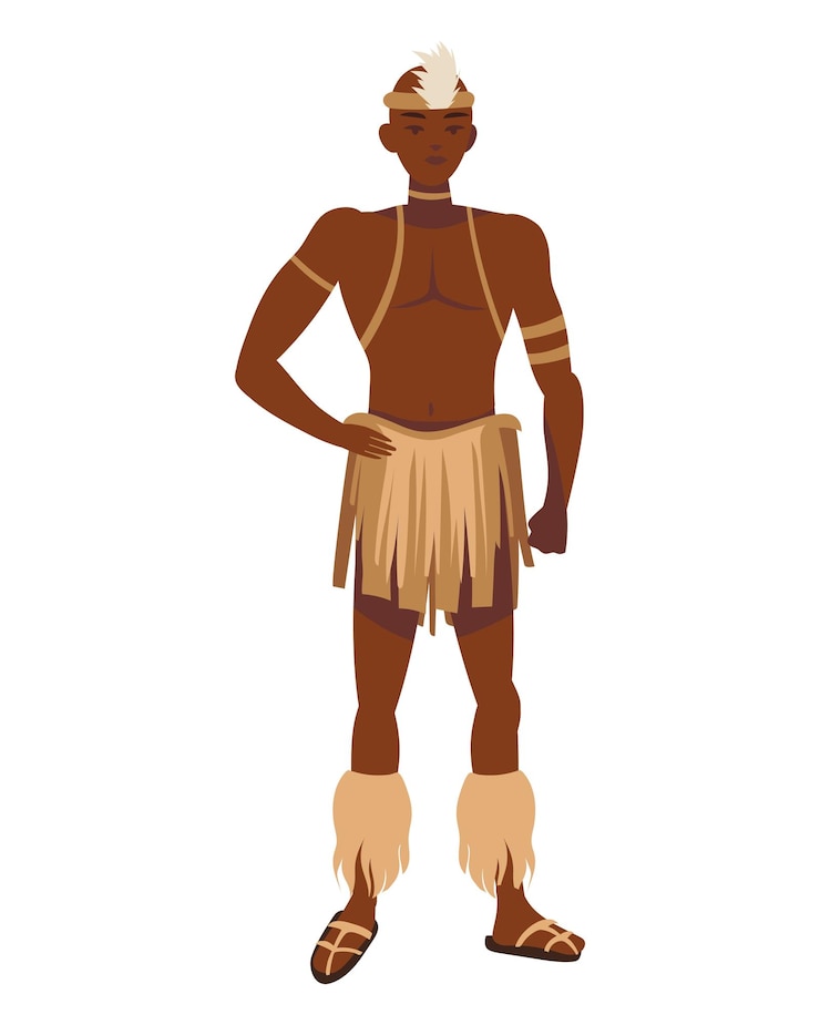 Ilmainen Vektori south africa warrior