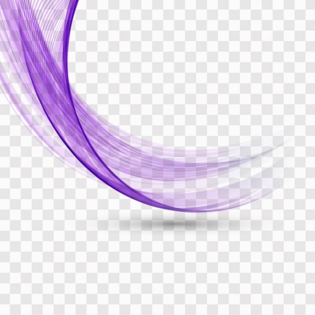 violet wavy shape