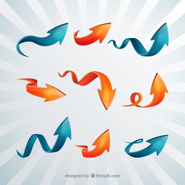 wavy arrows