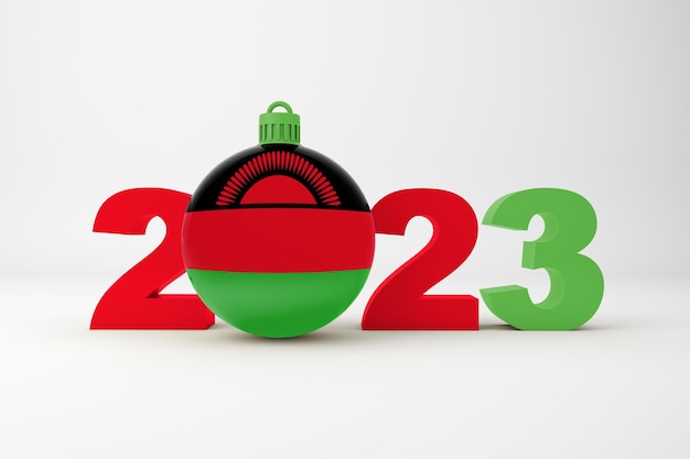 2023 année avec ornement du Malawi