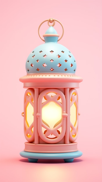 Photo gratuite 3d ramadan celebration lantern