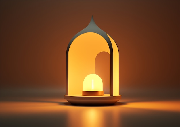 Photo gratuite 3d ramadan celebration lantern