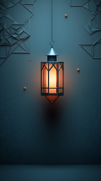 Photo gratuite 3d ramadan celebration lantern