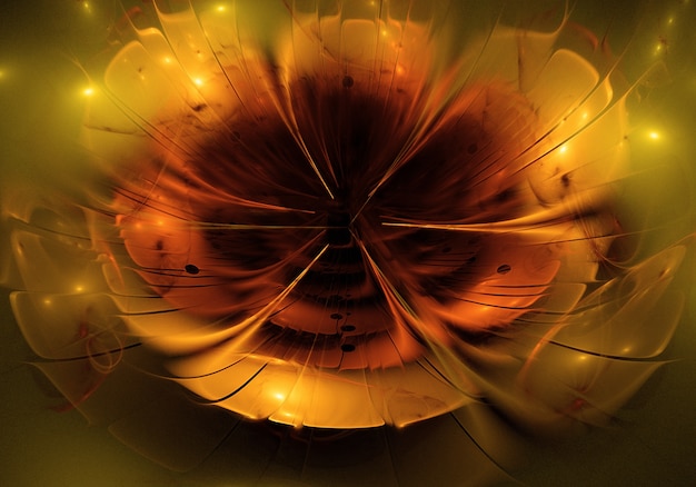 abstract fractal flower background