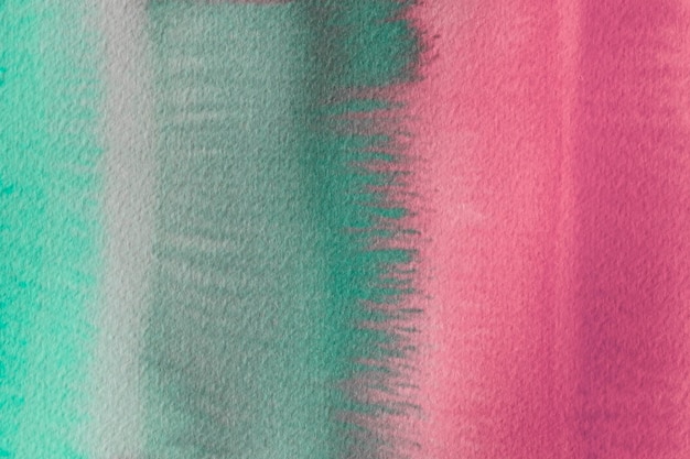 Abstrait aquarelle vert et rose