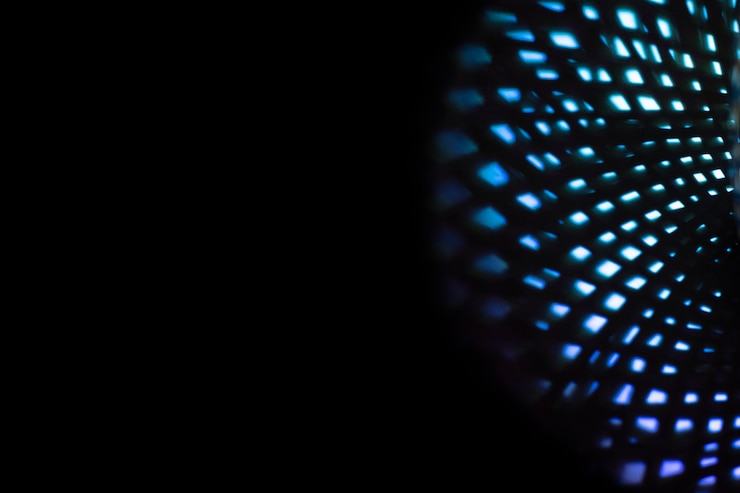Photo gratuit abstrait arc-en-ciel avec lumière led au néon