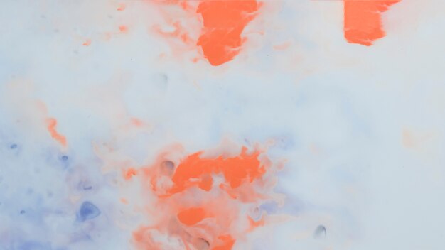 Abstrait artistique orange et bleu peinture