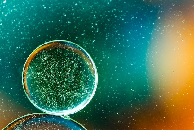 Abstrait bleu foncé avec des bulles