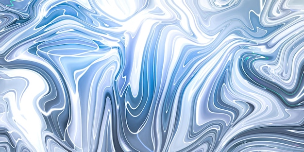 Photo gratuite abstrait bleu marbré. motif de marbre liquide.
