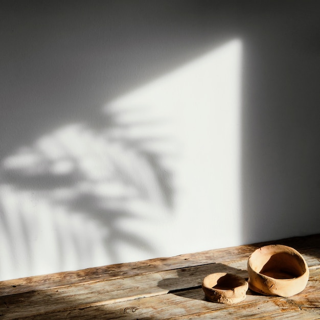 Photo gratuite abstrait concept minimal à l'intérieur des ombres