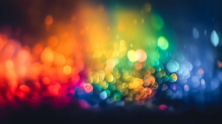Photo gratuit abstrait avec des couleurs vives ai générative
