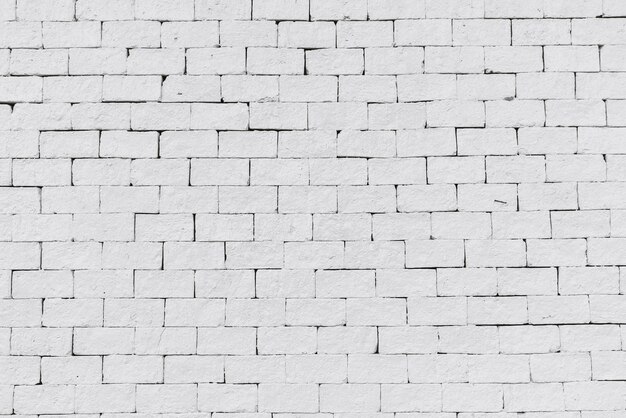 Abstrait, fond blanc, mur de briques
