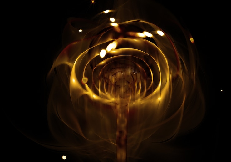 Photo gratuit abstrait forme dynamique