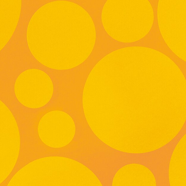 Photo gratuite abstrait jaune avec des éléments de cercle