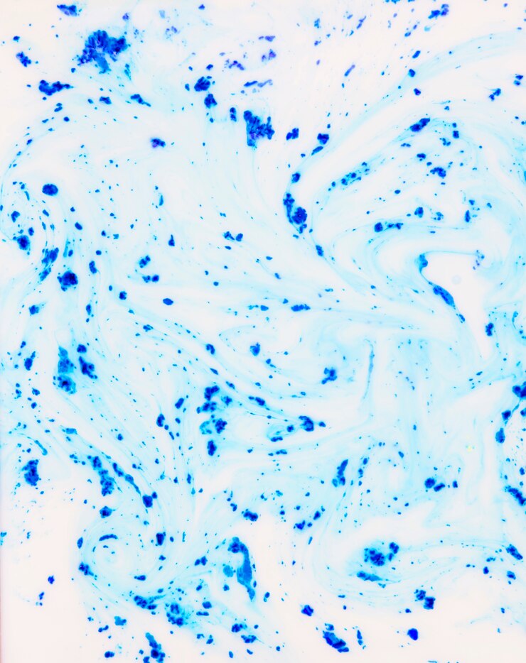 Photo gratuit abstrait liquide de couleur bleue