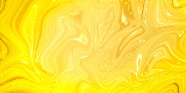 Abstrait de peinture à l'huile jaune et or Peinture à l'huile Peinture à l'huile jaune et or pour le fond Abstrait de texture de motif de marbre jaune et or