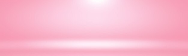 Abstrait vide lisse studio rose clair utilisé comme montage pour l'affichage du produitbannertemp