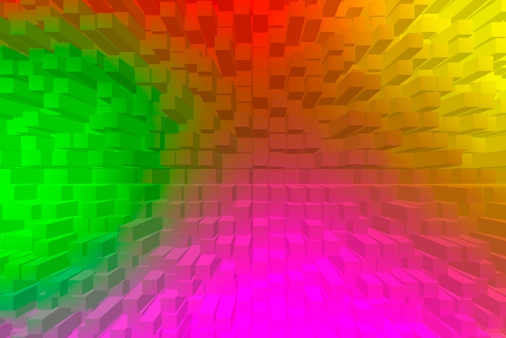Photo gratuit abstrait vif - cubes
