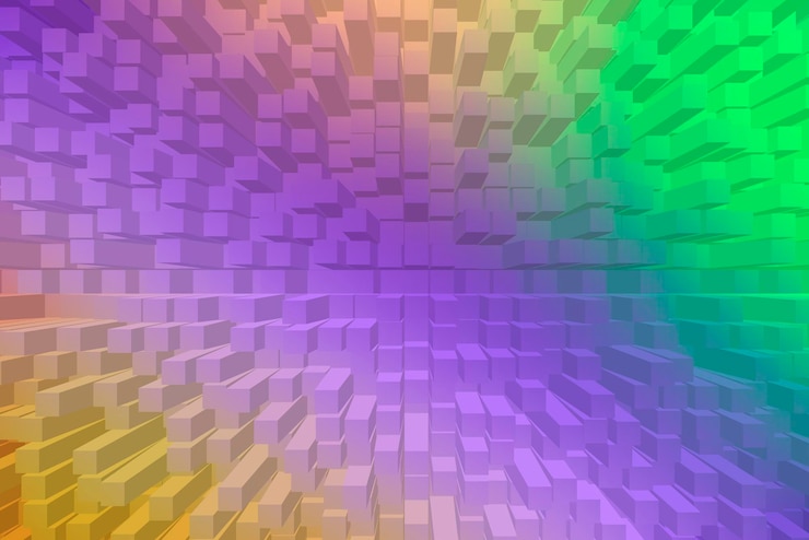 Photo gratuit abstrait vif - cubes