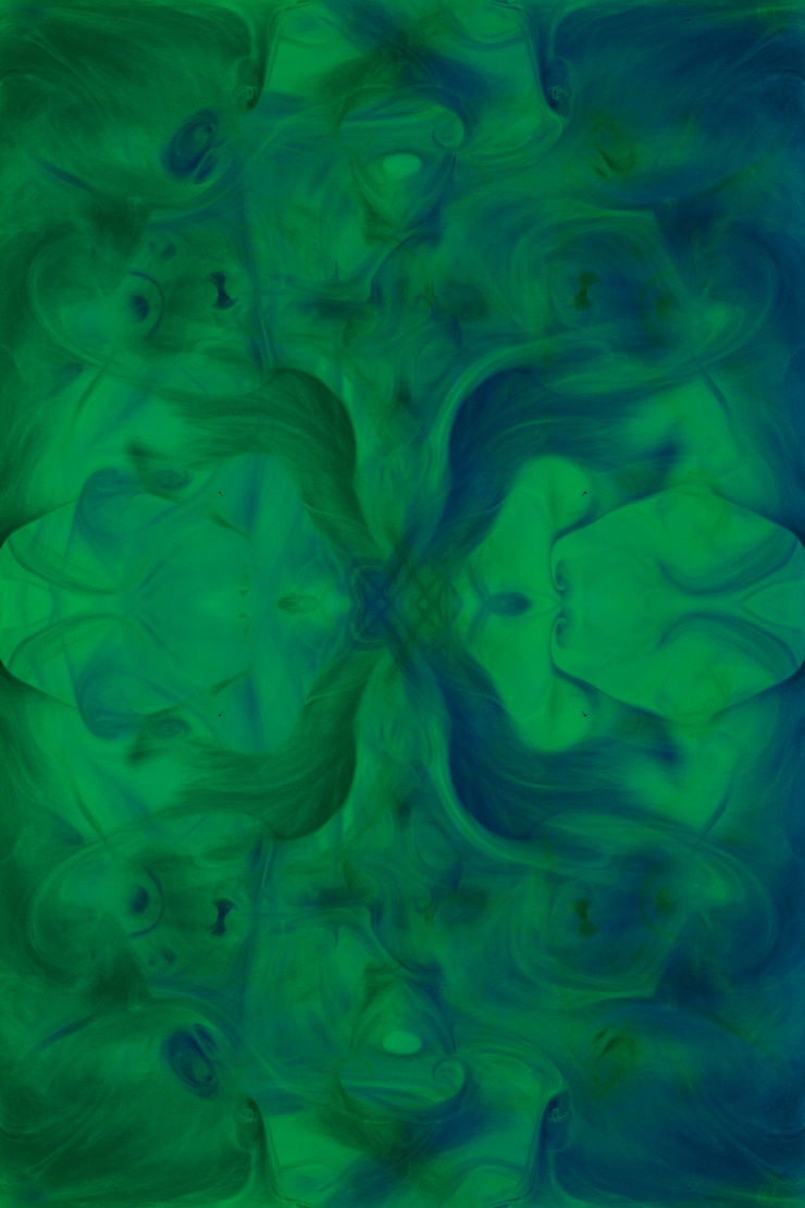 Photo gratuit acrylique peinte à la main sur fond vert