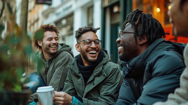 Photo gratuite un acte communautaire de bienveillance et de gentillesse dans le style cinématographique