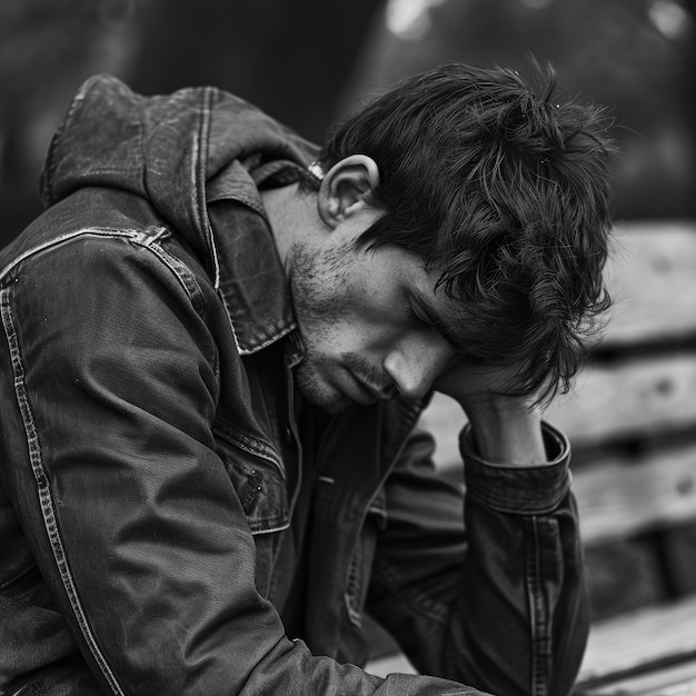 Un adolescent souffrant de gueule de bois.