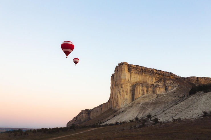 Photo gratuit aérostat de ballon