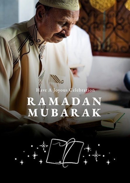 Affiche Eid Mubarak avec salutation