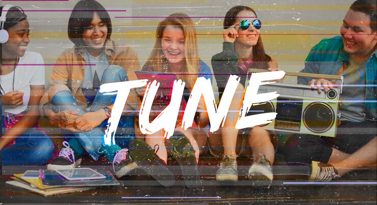 Photo gratuit affiche jeunesse et musique