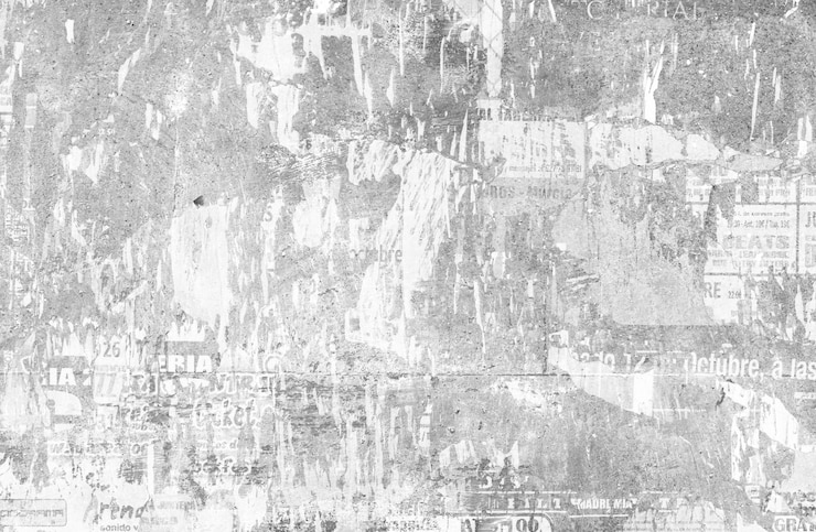 Photo gratuit affiches lacérées