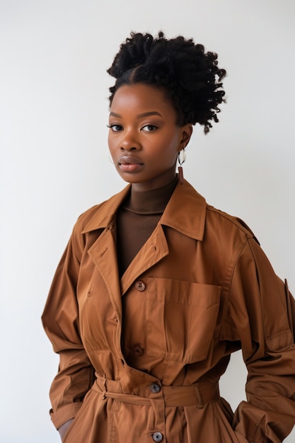 Photo gratuite african woman posing in studio