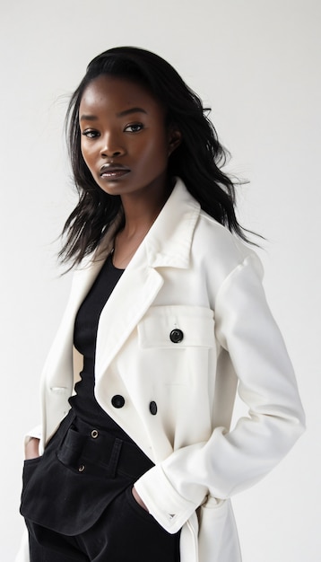 Photo gratuite african woman posing in studio