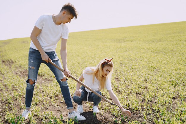 L'agriculture en couple dans le domaine agricole