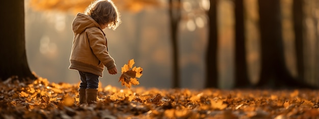 Ai généré des feuilles d'automne image