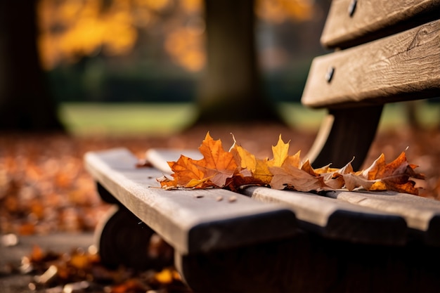 Photo gratuite ai généré des feuilles d'automne image