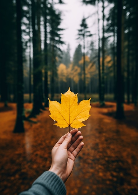 Photo gratuite ai généré des feuilles d'automne image