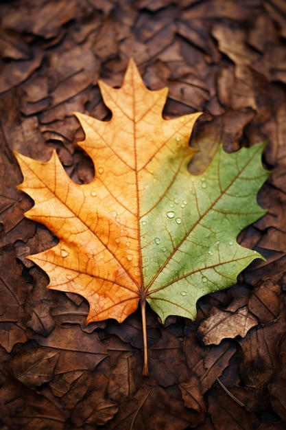 Photo gratuite ai généré des feuilles d'automne