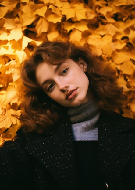 Ai généré des feuilles d'automne