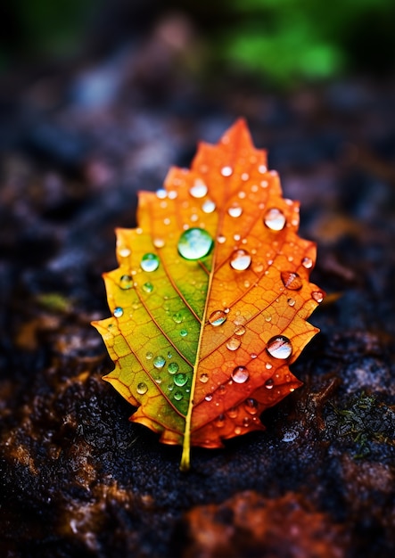 Photo gratuite ai généré des feuilles d'automne