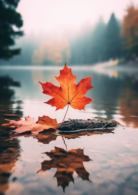 Ai généré des feuilles d'automne