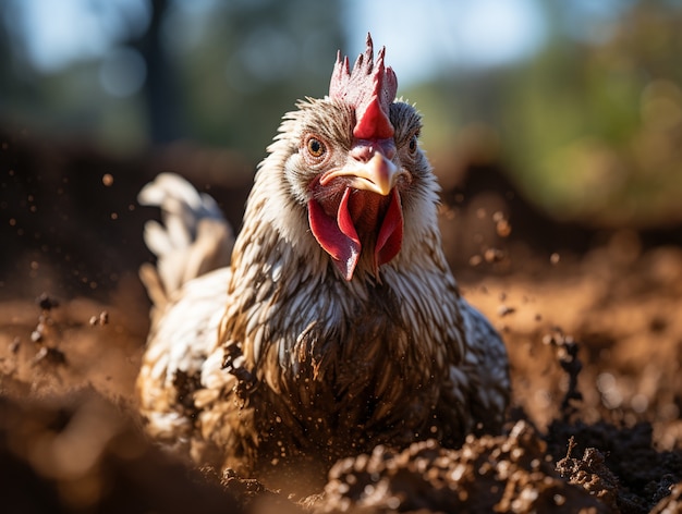 Photo gratuite ai généré une image de poulet